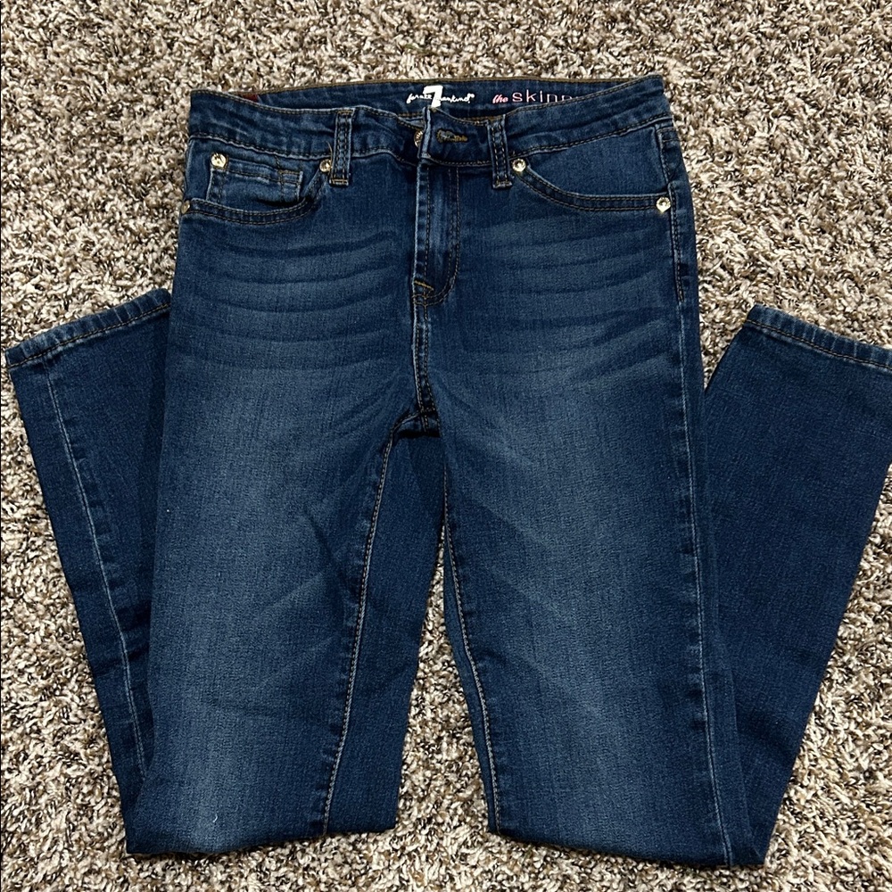7 For All Mankind Indigo Skinny Jeans
